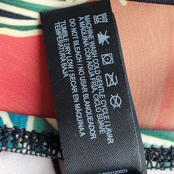 HURLEY Tropical Floral Print One Piece Size XXL Adjustable Straps UPF 50+ Swim - Picture 9 of 10